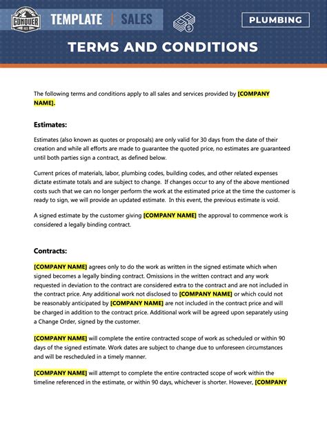 Terms & Conditions .